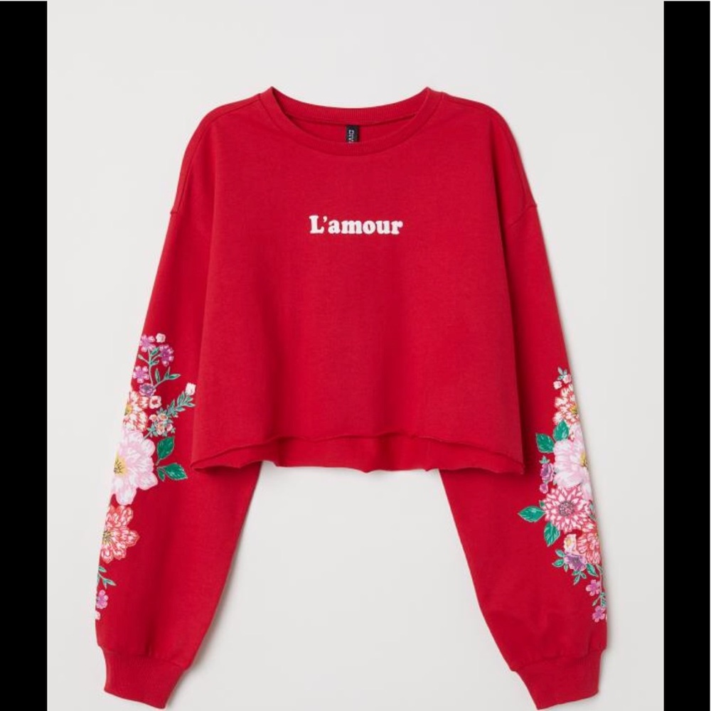 H&M cropped sweatshirt